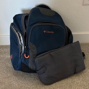 Columbia Dark Blue and Charcoal Men's diaper bag - used maybe once